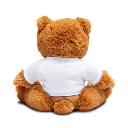 Personalized Teddy Bear with Custom T-Shirt — Plush Gift for Kids, Valentines & Anniversaries